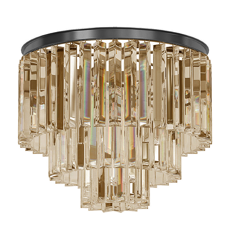 Люстра Odeon C3001–D50/3 Черный Прозрачное Стекло Дымчатый (Smoke) Янтарь (Amber) в Тюмени | Loft Concept 