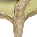 Кресло Ava Classical Armchair green striped flax варинант исполнения - 5 | Loft Concept в Тюмени