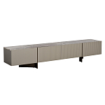 Тумба под телевизор серая с мраморной столешницей Uniqueness Marble варинант исполнения - 1 | Loft Concept в Тюмени