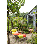 Дизайнерское разноцветное кресло на металлическом каркасе с подставкой для ног Poltronova Plasma Armchair варинант исполнения - 9 | Loft Concept в Тюмени