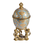 Шкатулка на величественных львах из фарфора с бронзовыми элементами Eden Garden варинант исполнения - 4 | Loft Concept в Тюмени