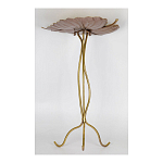 Столик приставной с столешницей Тропический лист Tropical Forest gold варинант исполнения - 3 | Loft Concept в Тюмени