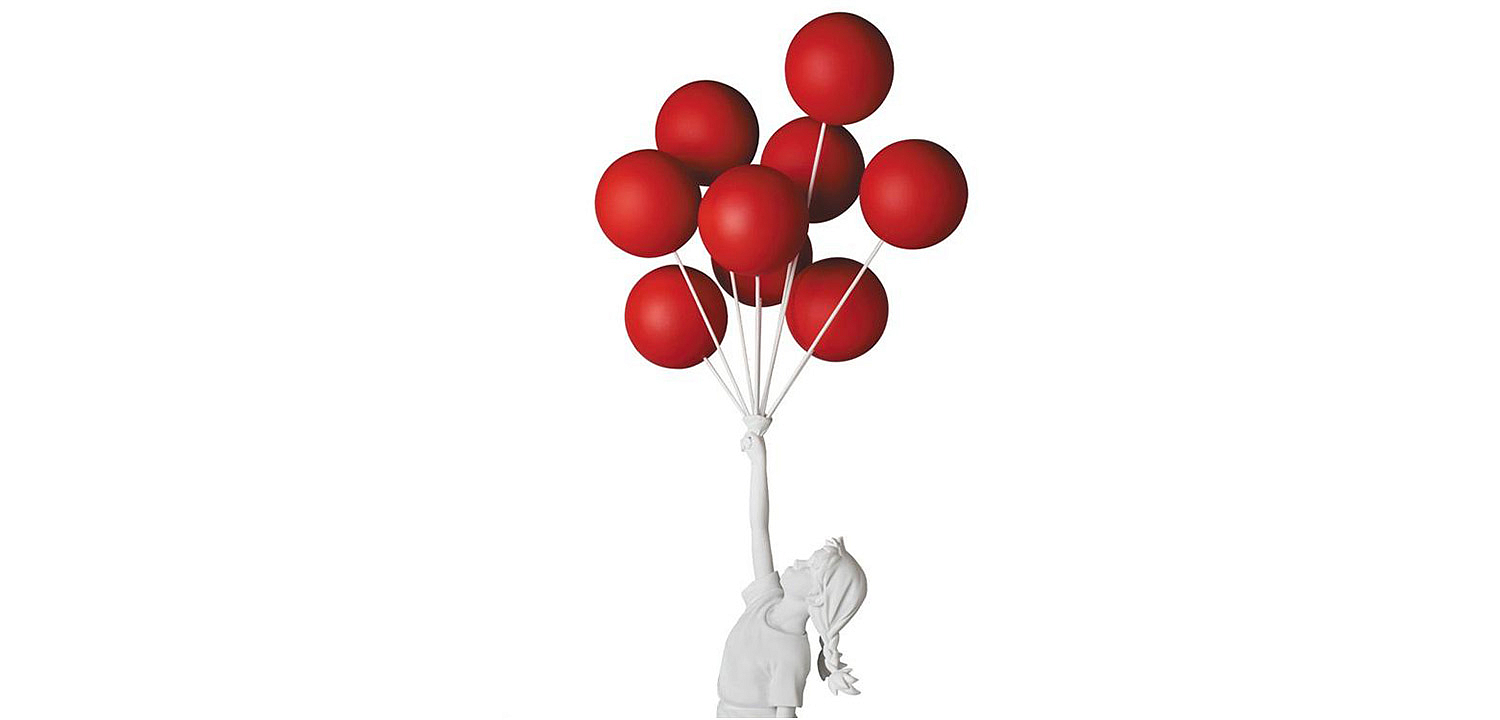 Статуэтка Flying Balloons Girl white and red Статуэтка Flying Balloons Girl white and red - Loft-Concept в Тюмени