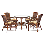 Комплект обеденный из ротанга Eloise варинант исполнения - 1 | Loft Concept в Тюмени