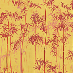 Обои ручная роспись Distant Bamboo Firefly on dyed paper варинант исполнения - 1 | Loft Concept в Тюмени