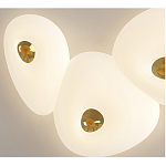 Потолочный светильник с тремя овальными матовыми плафонами TRIDalmen варинант исполнения - 4 | Loft Concept в Тюмени