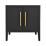 Тумбочка Primo с дверцами шпон Черный дуб варинант исполнения - 1 | Loft Concept в Тюмени