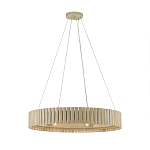 Люстра круглая из толстых деревянных реек Natural Style варинант исполнения - 2 | Loft Concept в Тюмени