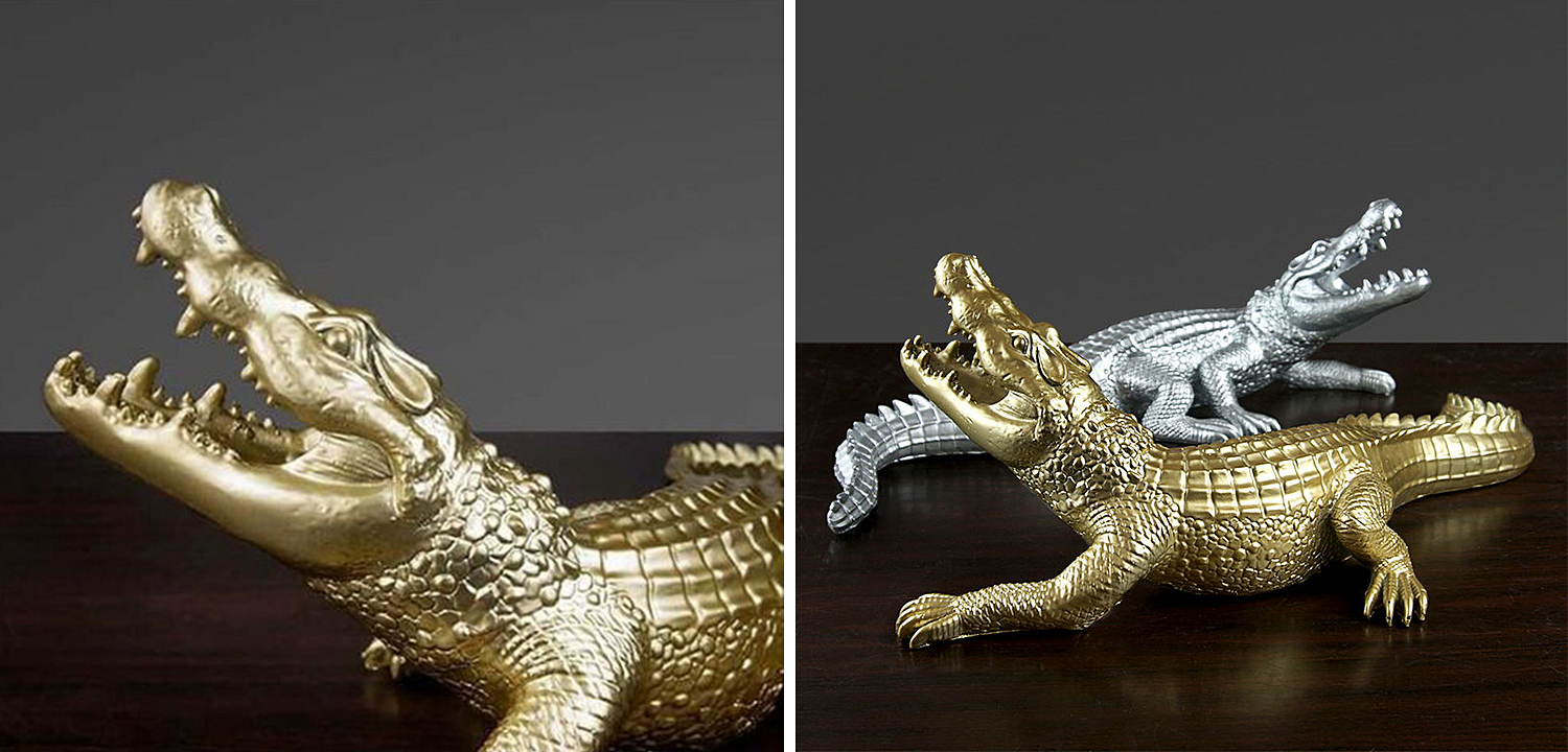 Статуэтка Crocodile Gold Статуэтка Crocodile Gold - Loft-Concept в Тюмени