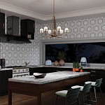  Люстра с прозрачными рифлеными цилиндрическими плафонами Kichler варинант исполнения - 28 | Loft Concept в Тюмени