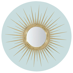 Настенное круглое зеркало Romilly Round Mirror Blue