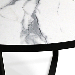Стол обеденный раздвижной со столешницей белый мрамор Magali варинант исполнения - 8 | Loft Concept в Тюмени