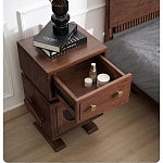 Тумбочка прикроватная с ящиком и дверцей Робот Robot Desk варинант исполнения - 6 | Loft Concept в Тюмени