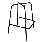 Барный стул со спинкой и подлокотниками на 4-х металлических ножках Douglas Rhombus Серый Велюр варинант исполнения - 5 | Loft Concept в Тюмени