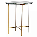 Столик приставной с круглой столешницей с полосатым узором Tabletops with Striped Pattern варинант исполнения - 1 | Loft Concept в Тюмени