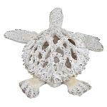 Статуэтка черепаха с ажурным панцирем и детализированной текстурой в белом цвете Marine Accessories варинант исполнения - 4 | Loft Concept в Тюмени