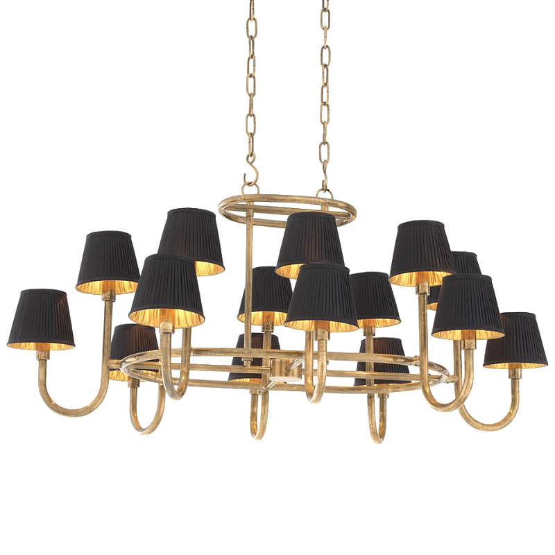 Люстра Chandelier Sparrows Латунь Черный Люстра Chandelier Sparrows Латунь Черный в Тюмени | Loft Concept