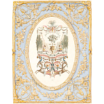 Декоративный постер в раме с рельефным растительным узором арабески New Collection of Arabesques Poster варинант исполнения - 1 | Loft Concept в Тюмени