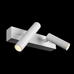 Бра с двумя цилиндрическими повортными спотами белого цвета Trumpet tube варинант исполнения - 3 | Loft Concept в Тюмени