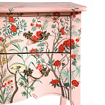 Комод розовый с росписью Цветы L.XV CHEST OF DRAWERS Flowers варинант исполнения - 3 | Loft Concept в Тюмени