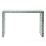 Консоль Дизайнерская Kenya Console ZEBRA Bone Inlay blue варинант исполнения - 1 | Loft Concept в Тюмени