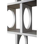 Белый дизайнерский Стеллаж Ring White Wood Bookcase варинант исполнения - 3 | Loft Concept в Тюмени