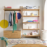 Корзина для белья из ткани букле Boucle Organizers Round варинант исполнения - 3 | Loft Concept в Тюмени