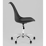 Офисный стул на металлическом основании EGGERY Black пластик варинант исполнения - 4 | Loft Concept в Тюмени