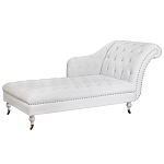 Кушетка белая с мягкой обивкой из велюра Michael Couch варинант исполнения - 1 | Loft Concept в Тюмени