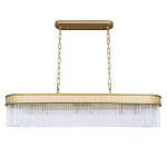 Люстра подвесная овальная со стеклянными трубками Длина 100 см Nembus варинант исполнения - 1 | Loft Concept в Тюмени