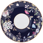 Чайный сервиз из фарфора темно-синий с рисунком цветов на 6 персон 14 предметов 300 мл Garden Whisper Porcelain Set  варинант исполнения - 3 | Loft Concept в Тюмени