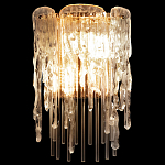 Бра с эффектом стекающего стекла и прозрачными трубками Textured Glass варинант исполнения - 1 | Loft Concept в Тюмени