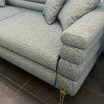 Дизайнерский Диван Lancaster Серо-голубое букле варинант исполнения - 2 | Loft Concept в Тюмени