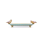 Блюдо фарфоровое Экзотические птички Vivole варинант исполнения - 2 | Loft Concept в Тюмени