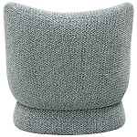 Дизайнерское мягкое кресло без подлокотников в голубой пестрой обивке Roux Armchair варинант исполнения - 2 | Loft Concept в Тюмени