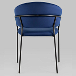 Стул в велюре синего цвета Horizon варинант исполнения - 4 | Loft Concept в Тюмени