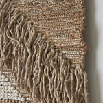 Панно из шерсти и хлопка с узором Beige Calista Cascade варинант исполнения - 6 | Loft Concept в Тюмени