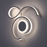 Бра белого цвета с изогнутыми световыми линиями и круглым основанием Luke Lampco Tracer Lamp варинант исполнения - 2 | Loft Concept в Тюмени