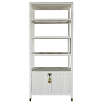 Стеллаж со стеклянными полками Elsa Dreams White варинант исполнения - 8 | Loft Concept в Тюмени