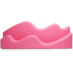 Дизайнерский модульный диван волнистой формы с цветным принтом Poltronova Superonda Sofa варинант исполнения - 8 | Loft Concept в Тюмени