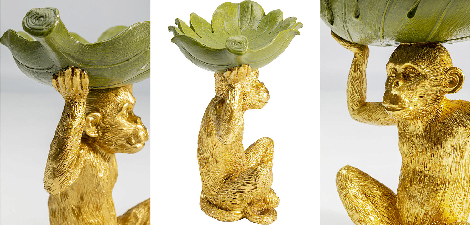 Конфетница Golden Monkey holding a leaf Конфетница Golden Monkey holding a leaf - Loft-Concept в Тюмени