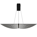 Люстра в виде распахнутых крыльев из тонких металлических планок Flight of Freedom варинант исполнения - 9 | Loft Concept в Тюмени