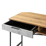 Стол рабочий в стиле лофт с ящиком и нишей для хранения Urban Style Space варинант исполнения - 3 | Loft Concept в Тюмени