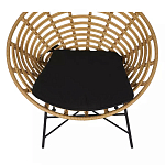 Стул круглый с ротанговым плетением Round Wicker Stool варинант исполнения - 5 | Loft Concept в Тюмени