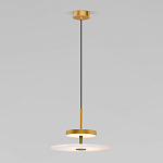 Светодиодный подвесной светильник латунь с мраморным рассеивателем варинант исполнения - 1 | Loft Concept в Тюмени