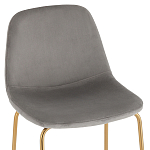 Барный стул на золотистых ножках VENDRAMIN Grey варинант исполнения - 6 | Loft Concept в Тюмени