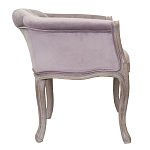 Кресло низкое в стиле прованс Розовый Велюр Louis French Armchair  варинант исполнения - 1 | Loft Concept в Тюмени