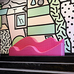 Дизайнерский модульный диван волнистой формы с цветным принтом Poltronova Superonda Sofa варинант исполнения - 13 | Loft Concept в Тюмени