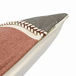 Подушка декоративная с геометрическим узором и плетенными вставками Divine Abstractions варинант исполнения - 3 | Loft Concept в Тюмени