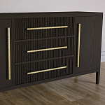 Буфет Primo с тремя ящиками и двумя фасадами Темный орех варинант исполнения - 3 | Loft Concept в Тюмени